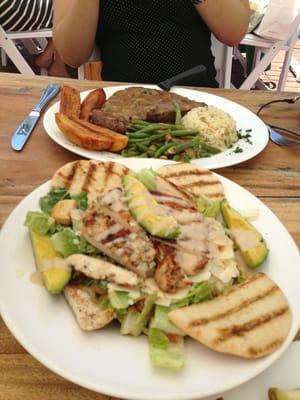 Huge portion! Steak and salad