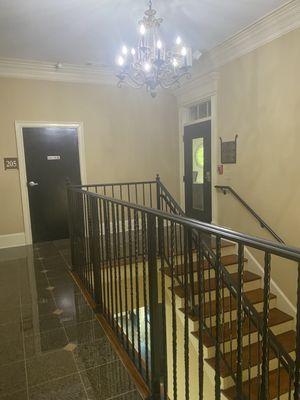 Stairs and elevator available for office access