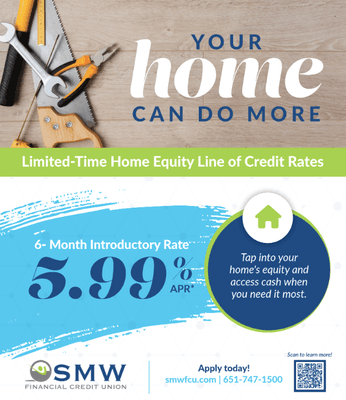 Home Equity Loan Promo! 5.99% for 6 months