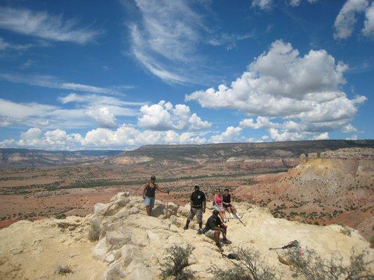 Hiking at Chimney Rock