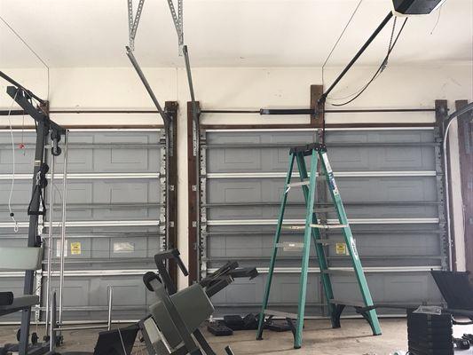 Install new garage doors