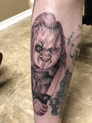 #Horrortattoos by Crawl #Chucky