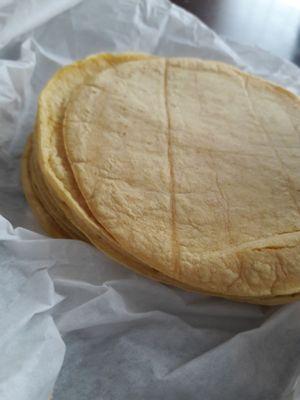 Fresh corn tortillas