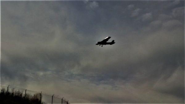 Coming in for a landing at the Montgomery County Airpark