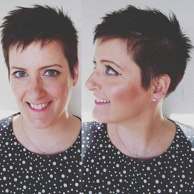 A bold and beautiful short pixie on the gorgeous Cheryl