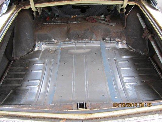 70 Impala trunk floor replaced