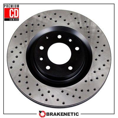 Brakenetic Premium Carbon+ CD Series Cross Drilled Brake Rotors