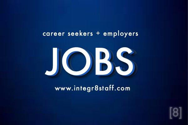 Temporary, contract, freelance, direct hire, permanent job placement available at Integr8staff.