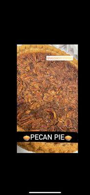 Pecan pie in the case today!