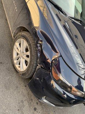 2017 chevy Malibu in for repairs