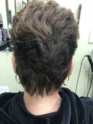 Short razor cut