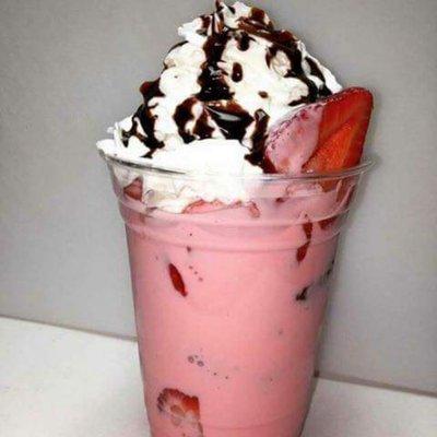 Strawberry with cream