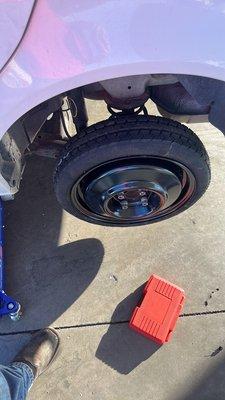 Spare tire mounting