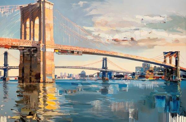 Magnificent "Brooklyn Bridge" by renowned artist Josef Kote