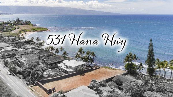 Oceanfront Listing located on the North Shore of Maui.  Directly in front of the Tavares Bay Surf Spot.