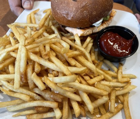 Blackened Salmon Burger