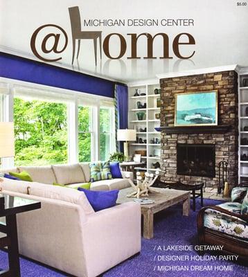 Our work was featured in and on the cover of the Michigan Design Center @ home magazine! We were working with the amazing Gail U