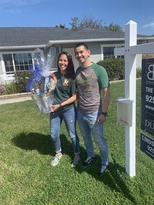 First time home buyers!! First clients, then my friends, now family