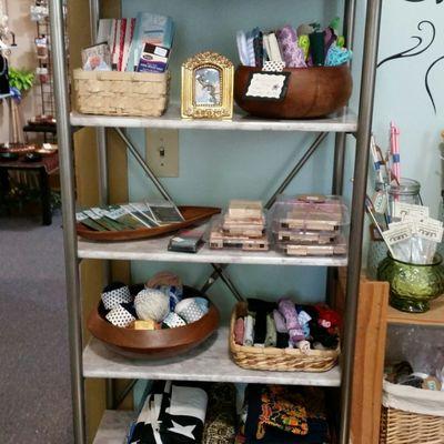 Lots of reclaimed and salvaged craft supplies