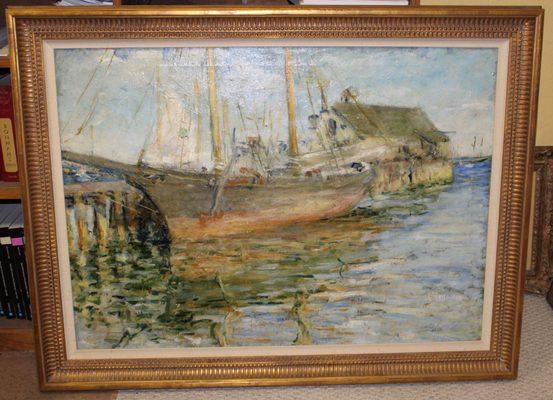 Attrib: Harry Aiken Vincent (1861-1931) Cape Ann marine scene