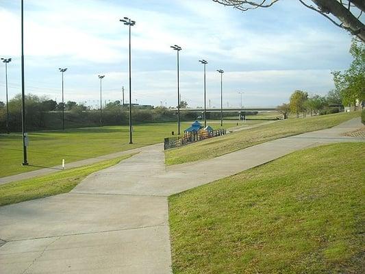 Northward view of the park. Thunderbird Rd. is seen crossing over in the distance.