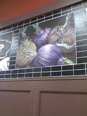 Fancy-pants onion artwork