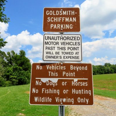 Goldsmith Schiffman Wildlife Sanctuary Signpost