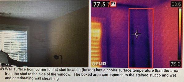 A Mold Evaluation with thermal imaging.