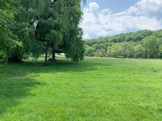 4 "green acres" of play and well maintained by a local association AND PATRONS.