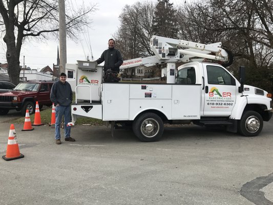 Bucket truck services offered