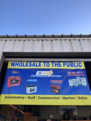 Wholesale to the public.