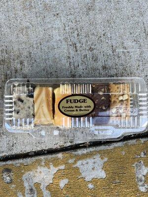 Fudge sample pack.