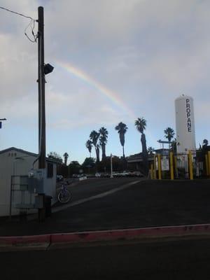 Tuesday morning showers followed by an epic rainbow.  It is going to be a great week!