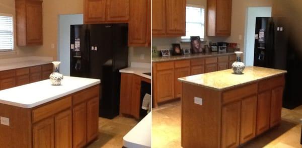 Before and After Granite