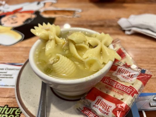 Cup of Soup (Chicken noodle). It was delicious!