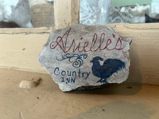 Cute Arielles hand painted rock!