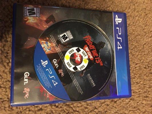 I went to buy a copy of Friday the 13th and when I got home I soon realized it was a redbox disk