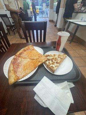 Lunch special and buffalo slice