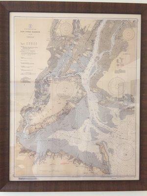 Historical nautical chart of New York Harbor