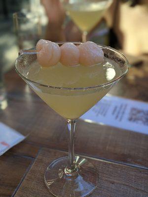 Lychee Martini (only $5 during happy hour)