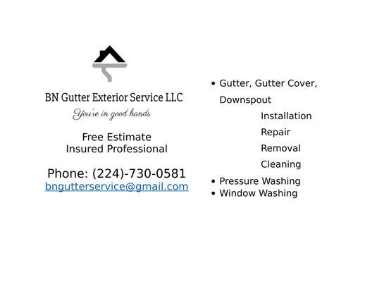 BN Gutter Exterior Service