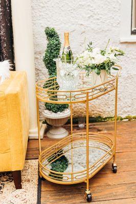 One of our favorites... the champagne cart. Cheers!