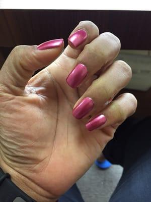 Quick and well done manicure!