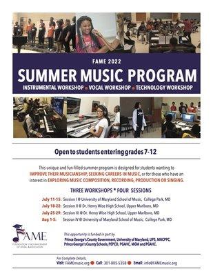 Summer Program 2022, register today!