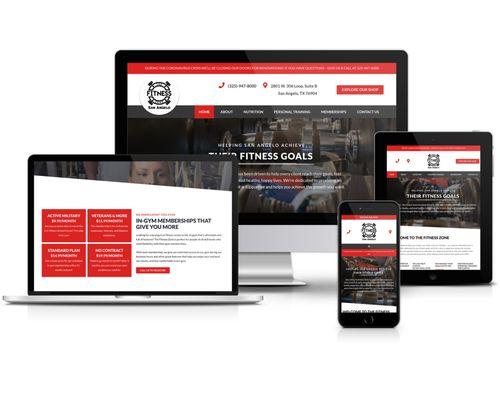 The Fitness Zone Website Design