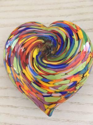 Mad Art Heart paper weight