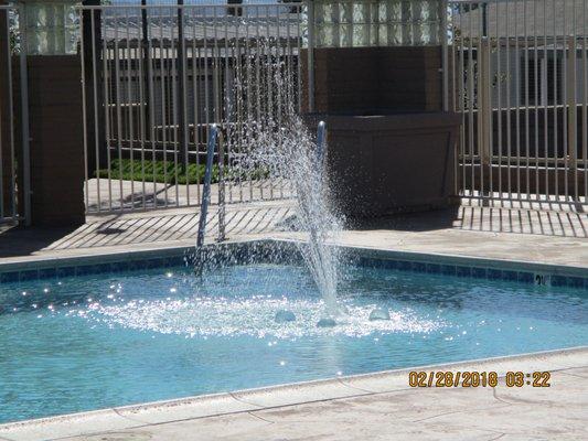 Sparkling swimming pool