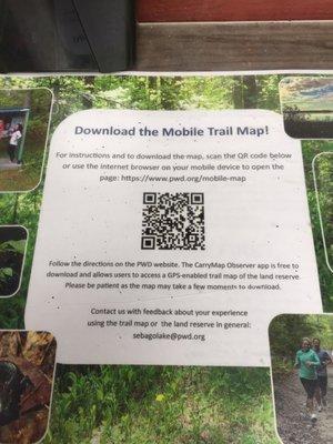 Mobile trail map