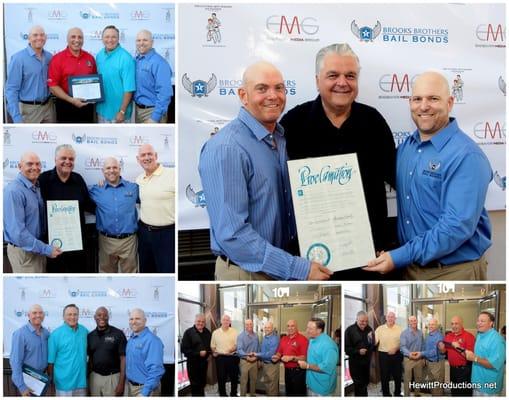 We received recognition from the Las Vegas City Council and County Commissioners offices at our business mixer event.