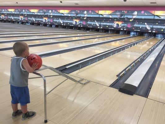 Even the littlest can bowl.